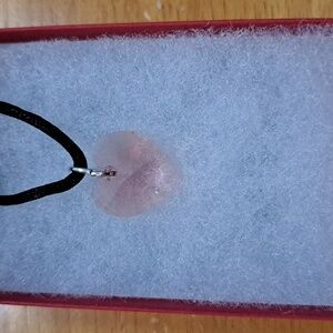 Tenderlight Peach Crystal Heart Necklace